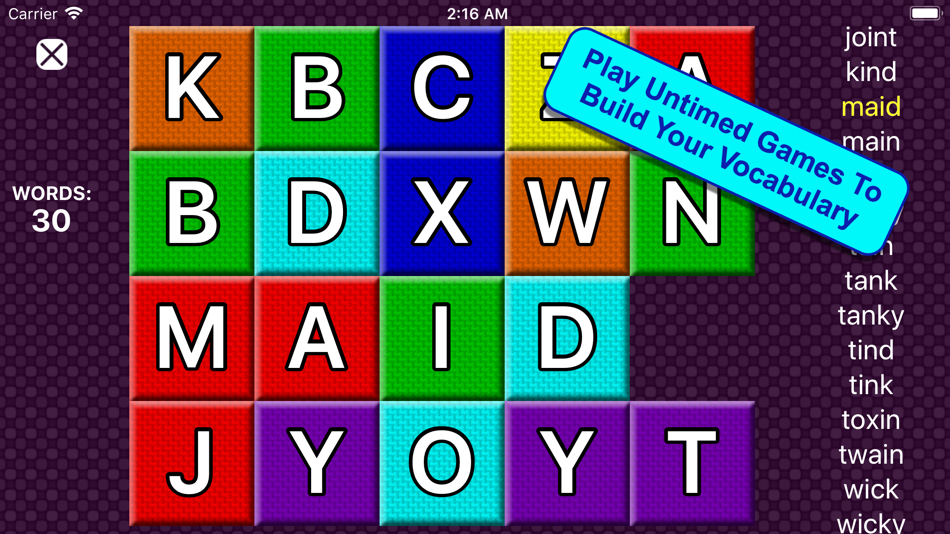 #4. Slide A Word (iOS) 由: Kevin Brain