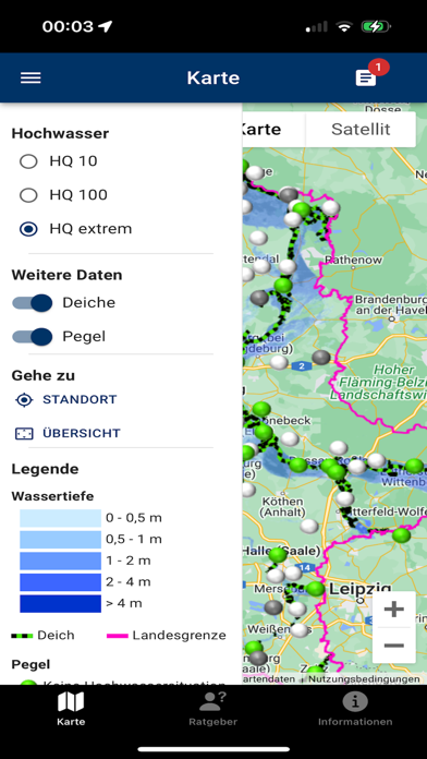 HochwassergefahrST Screenshot