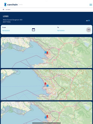 Carchain Drivers iPad screenshot
