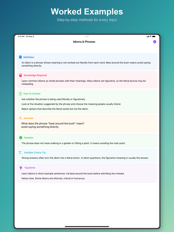 11+ Vocabulary Builder LT iPad screenshot
