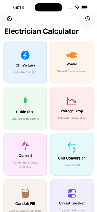 Electrical Calculator Pro Screenshot 1 of 10