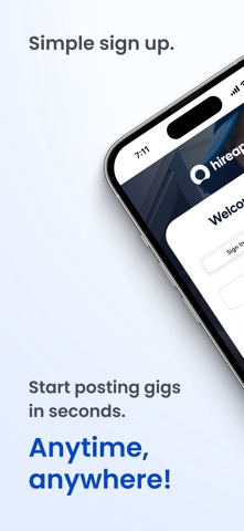 HireApp Partners app screenshot