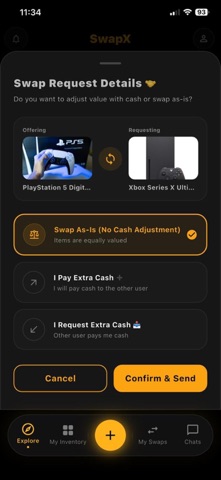 SwapX JO screenshot