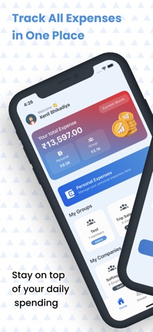 Expenzo - Split trip expense screenshot