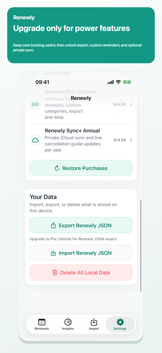 Subscription Manager: Renewly Screenshot 6 of 6