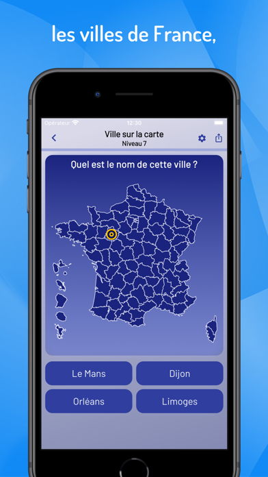 Départements et régions France Screenshot