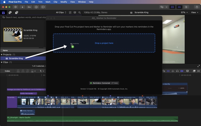 Marker to Reminder screenshot