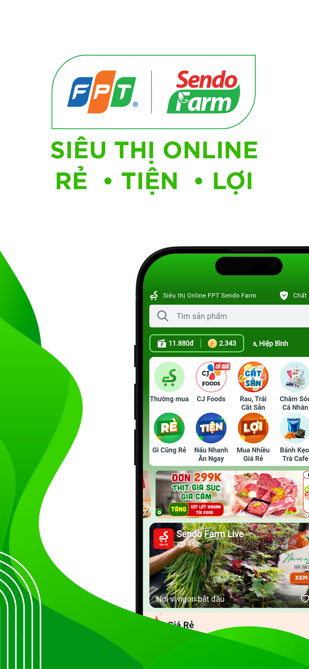 FPT Sendo Farm - Siêu thị