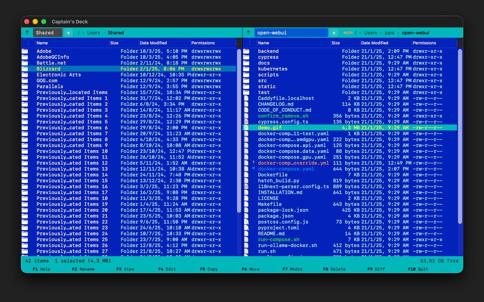 #2. Captain's Deck (macOS) Ved: ATHANASIOS CHONIAS