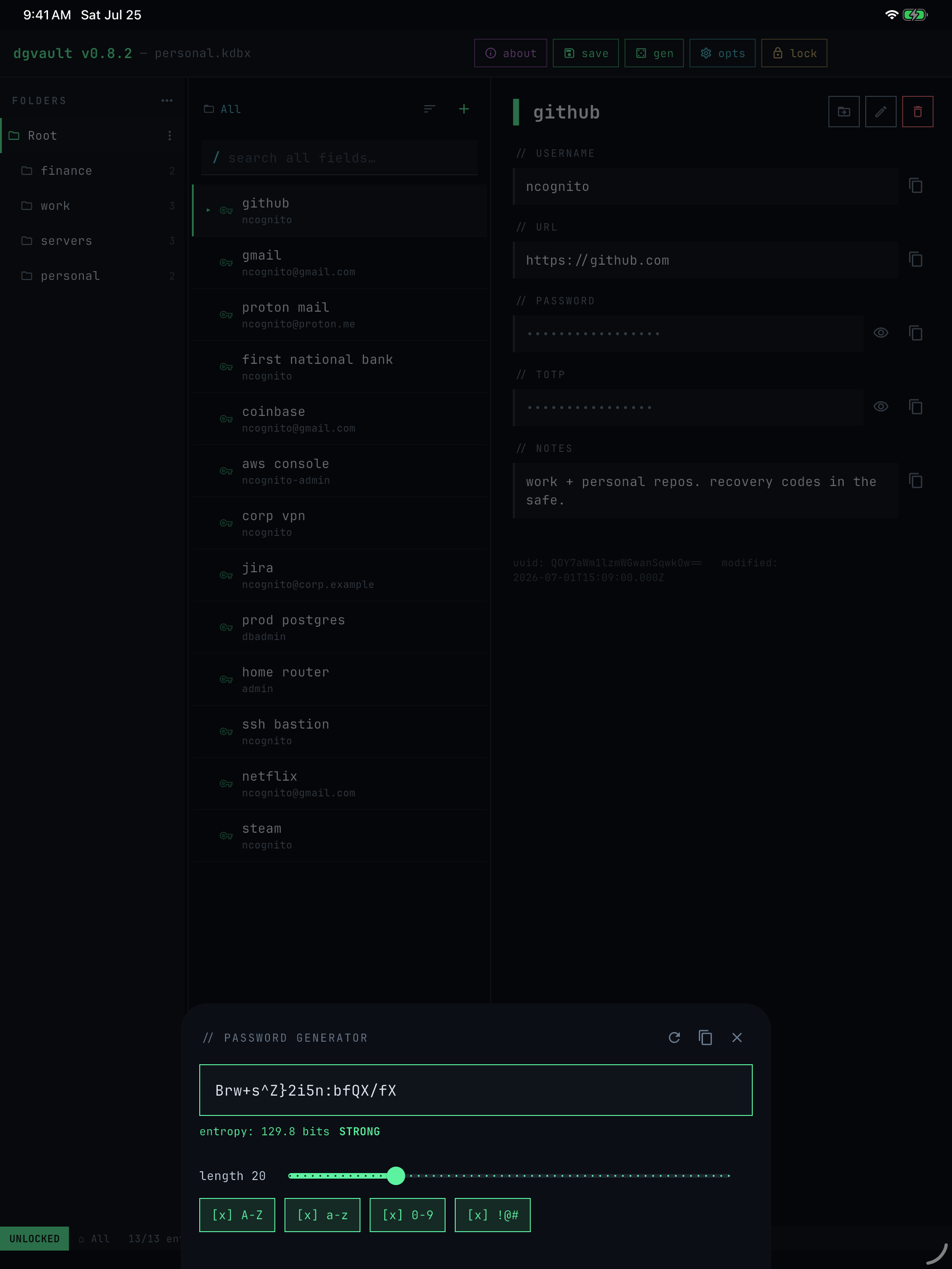 dgvault screenshot 9