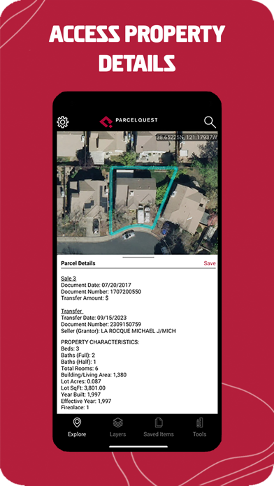 ParcelQuest Mobile Screenshot