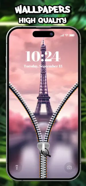 Zipper Lock Screen 4K screenshot 2