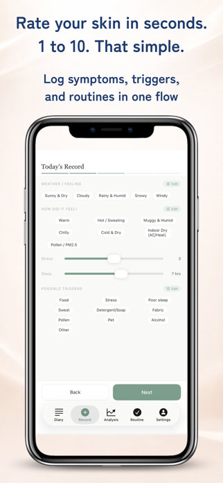 Petal - Sensitive Skin Tracker Screenshot 2 of 5