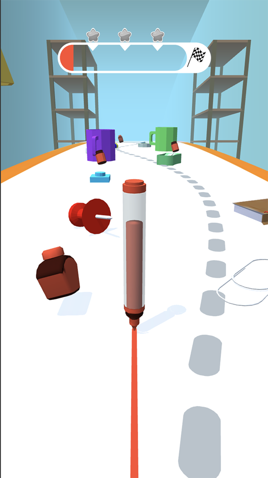 #2. Pen Puzzle: Challenge Run ! (iOS) By: Oussama Messhik