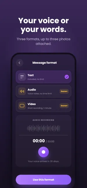 Soone: Talk to Future You screenshot 3
