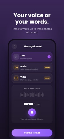 Soone: Talk to Future You Screenshot 3 of 9
