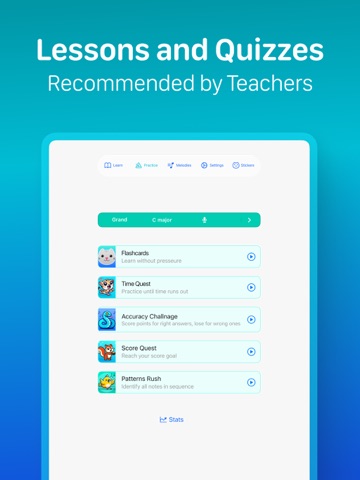 Learn Music Notes Piano iPad screenshot