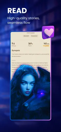 Screenshot von Vibe Reads: Novels & AI Reels auf dem iPhone 5