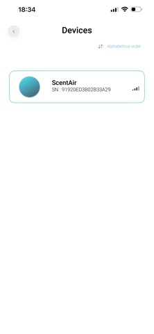 Essentia by ScentAir iPhone screenshot