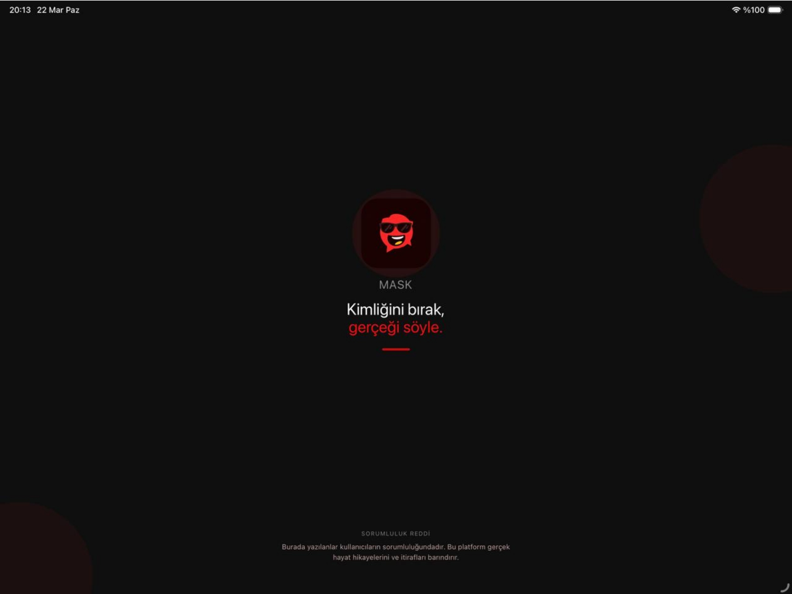 MASK - Anonim Paylaşım