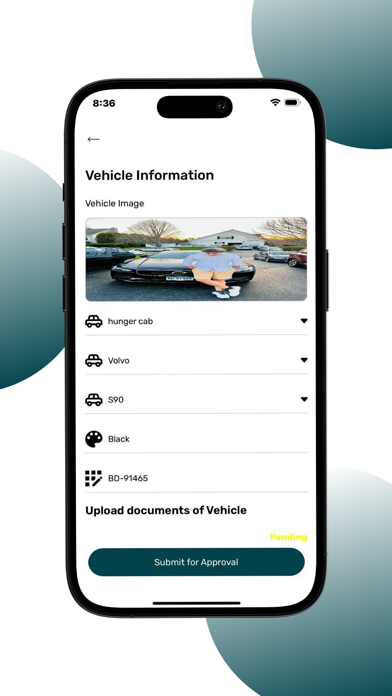 Hungeride Driver iPhone screenshot 4 - Travel app