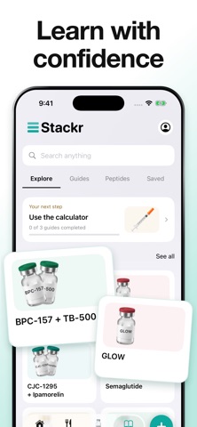 Stackr - Peptide GLP-1 Tracker Screenshot 5 of 6