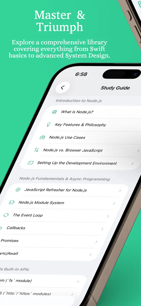 #1. InterviewGenie: Prep NodeJs (iOS) โดย: Abhinav Jha
