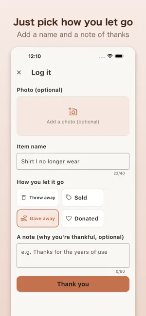 Sutekatsu: Declutter Journal screenshot 2