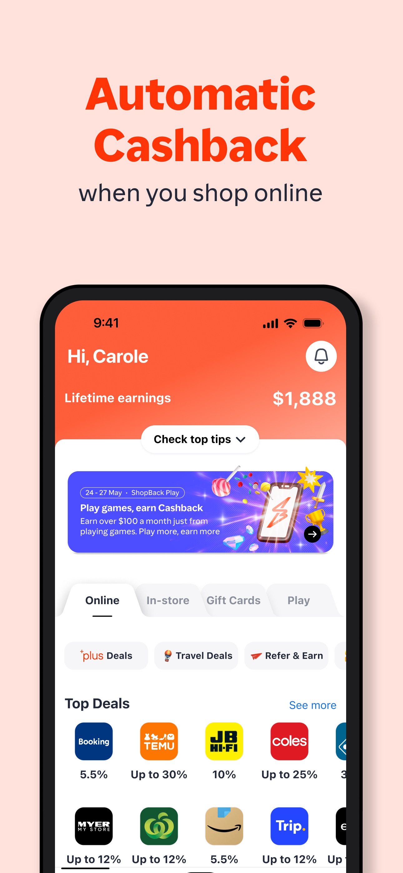 Screenshot 1 of ShopBack: Shop & Earn Cashback