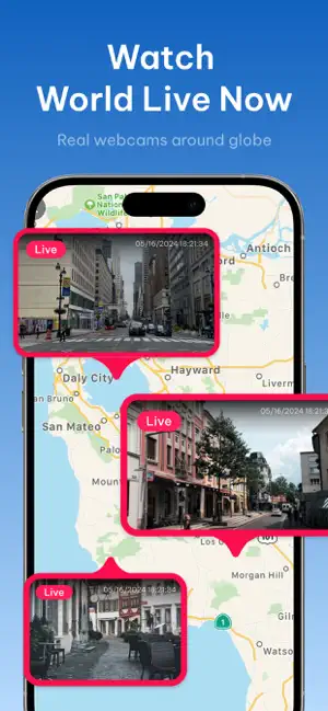 LiveScope: GPS Map Camera iPhone screenshot 1