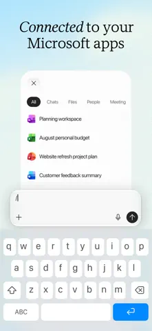App Store-Screenshot 2 von Microsoft Copilot
