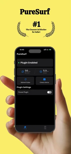 PureSurf: Browser Ad Blocker screenshot 1