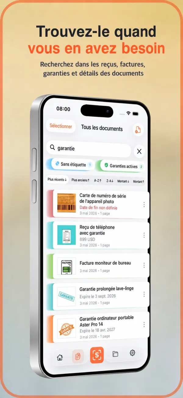 Screenshot #3 pour SignumScan: Organiseur docs