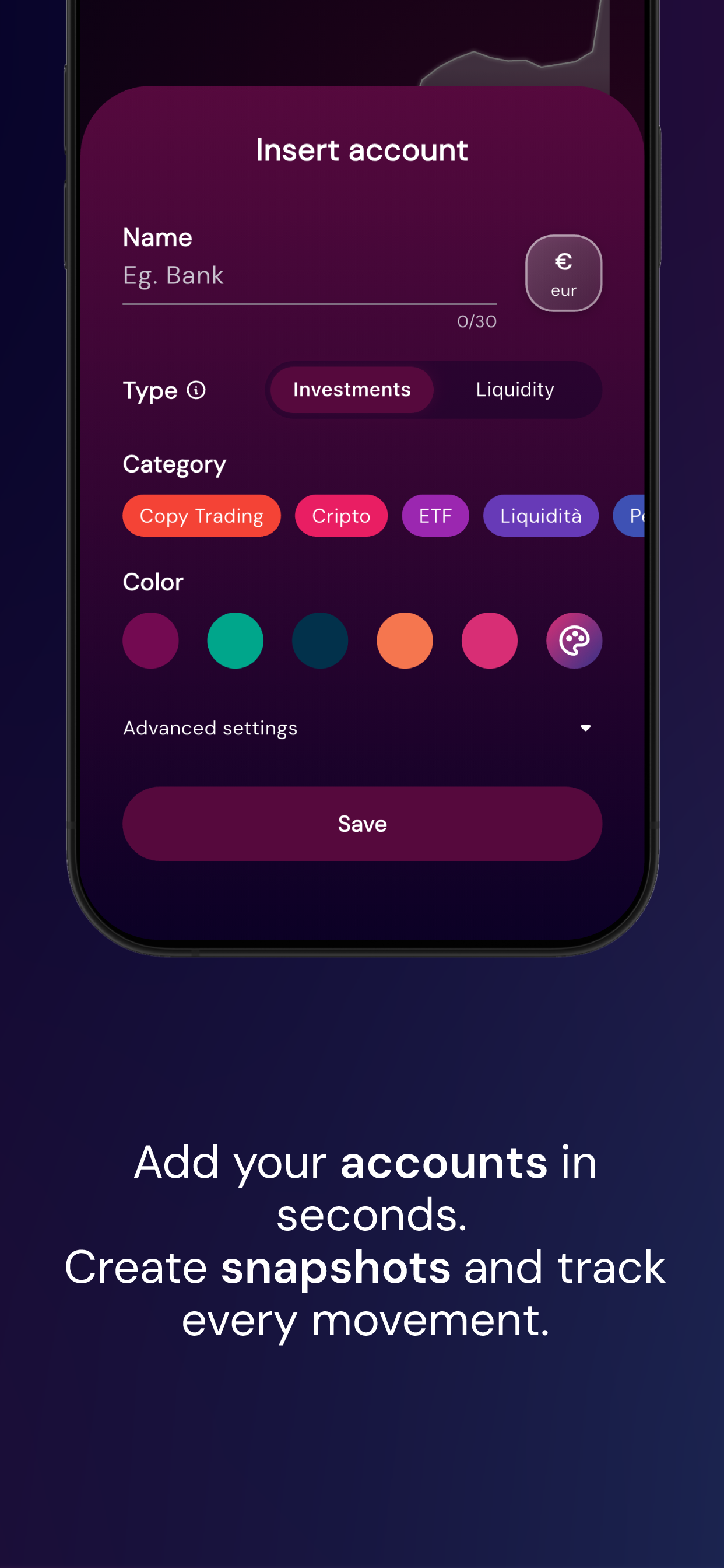 CapTrack – Net Worth Tracker screenshot 3