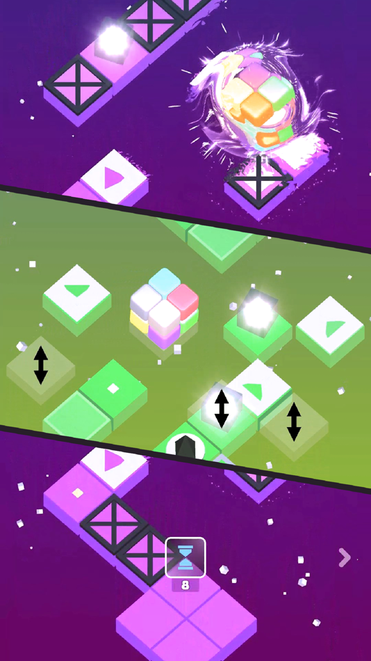 #3. Cube Flip - Puzzle Action (iOS) 由: Fozilbek Bekhzodov