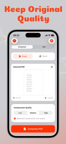 PDF Compressor : Small Size Screenshot 2 of 3