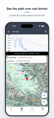 RF Link — Signal Strength, LOS Screenshot 2 of 6