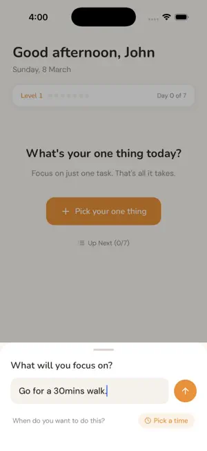 Just Today: Focus on One Thing screenshot 3