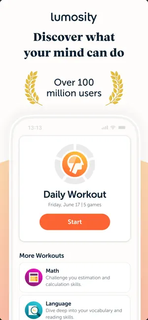 Lumosity: Brain Training Games iPhone screenshot 1