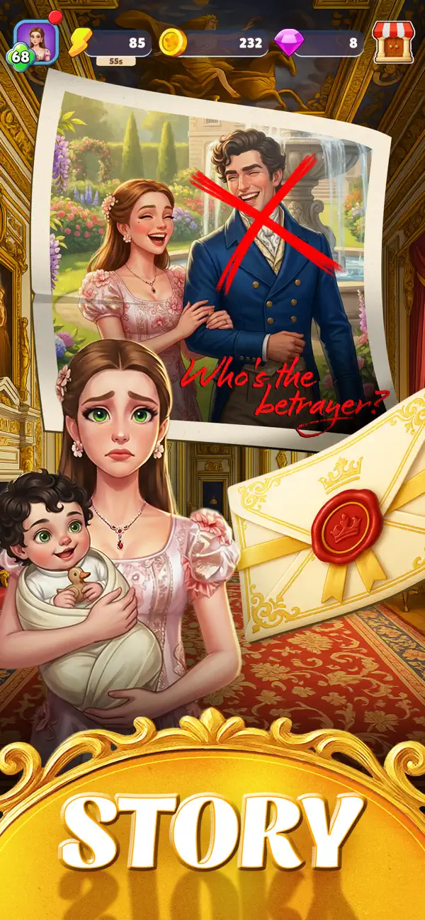 #3. Queen’s Letter: Merge & Story (iOS) Av: PLAYHARD