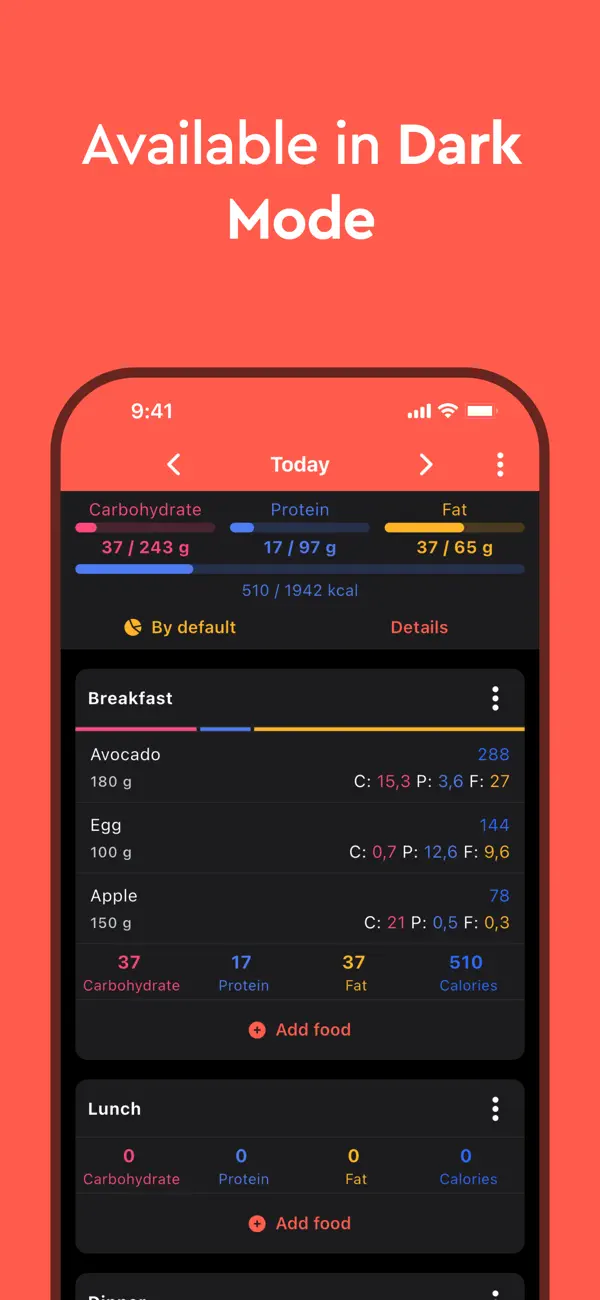 #6. Macros - Calorie Counter (iOS) By: JosmanTek