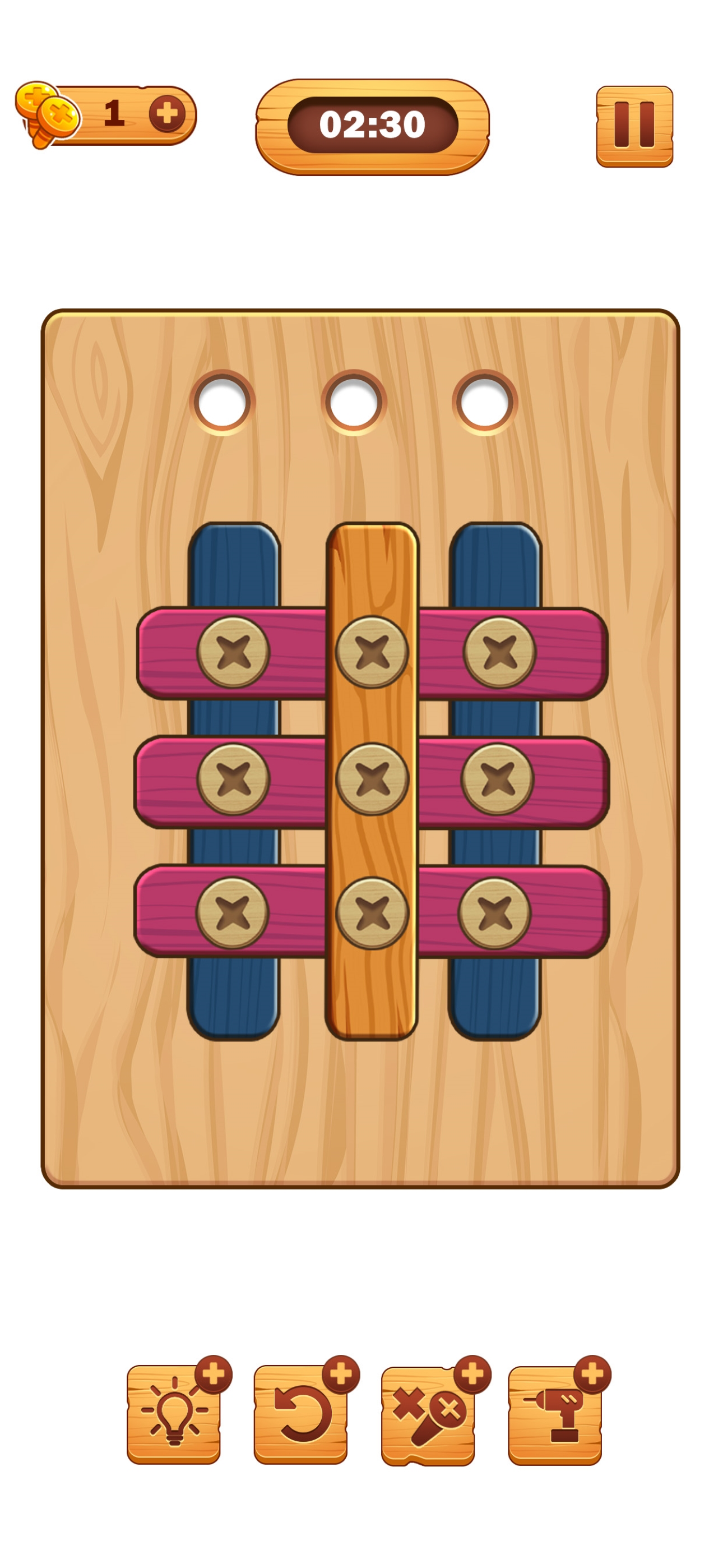 Screw Puzzle: Wood Nut & Bolt™