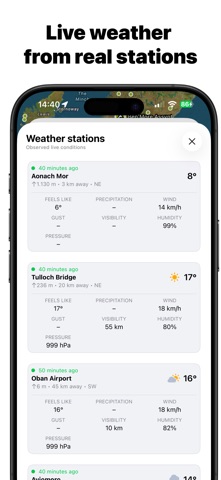 Mountain weather: PeakWeather iPhone screenshot 5