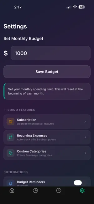 BUDJET -Budget Countdown, Fast screenshot 1
