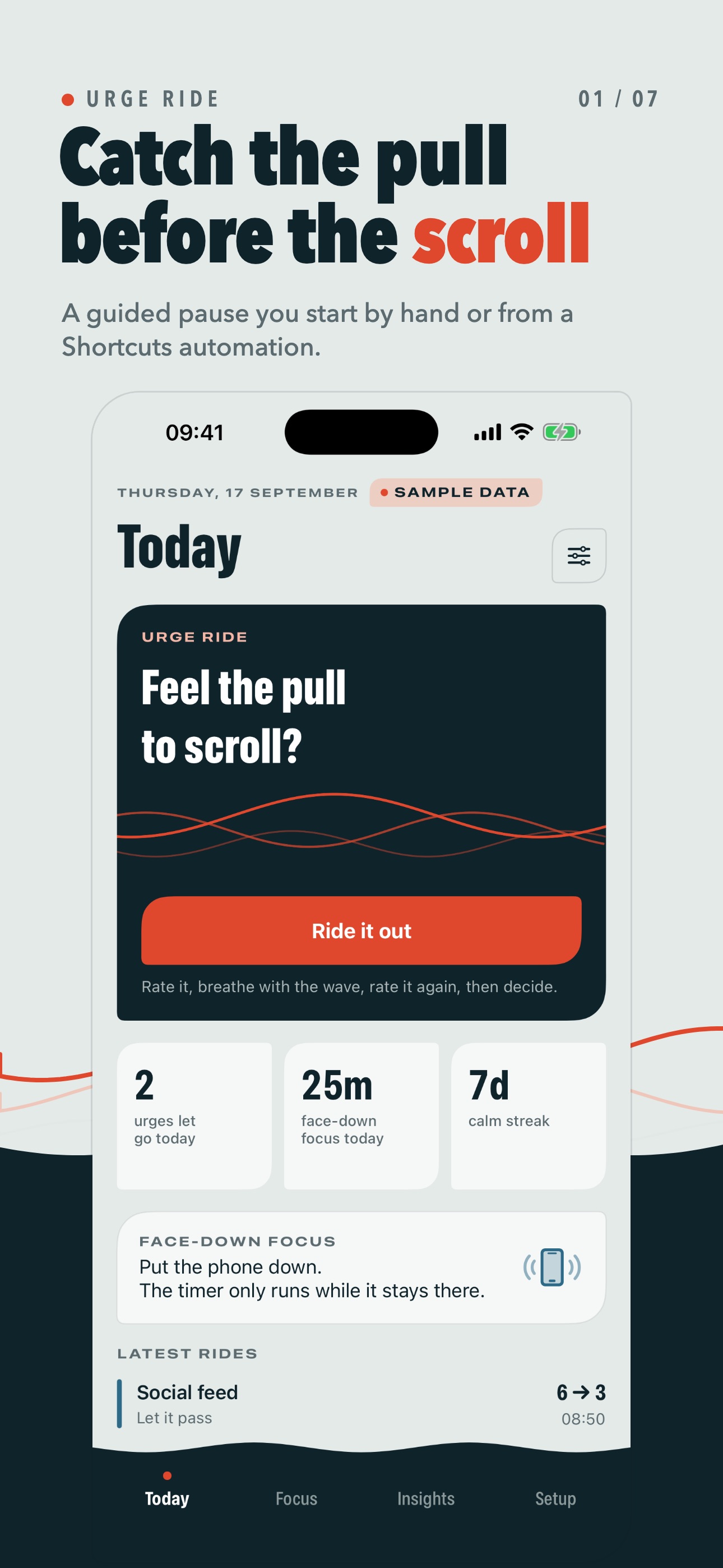 Screenshot 1 of Ebbwise: Ride Out Phone Urges