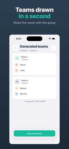 MakeMy Team - Team Generator Screenshot 4 of 5