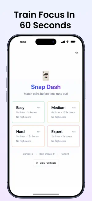 Snap Dash: Focus Game screenshot 1