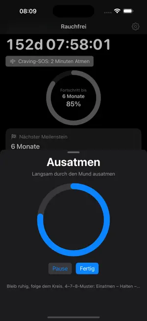 Rauchfrei-App screenshot 3
