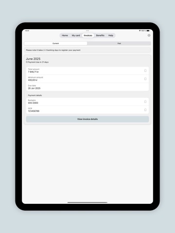 Corporate Card iPad screenshot 3