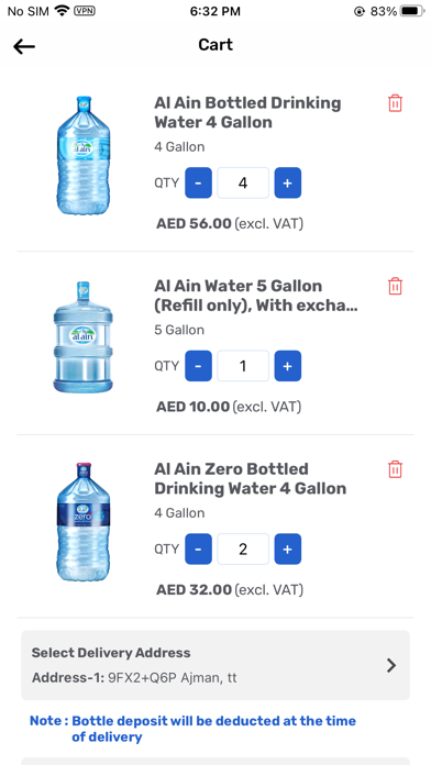 Al Ain Water - Water Delivery Screenshot